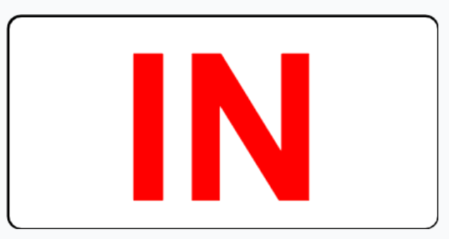 IN sign
