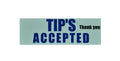 TIPS ACCEPTED sign