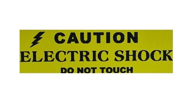 CAUTION ELECTRIC SHOCK sign